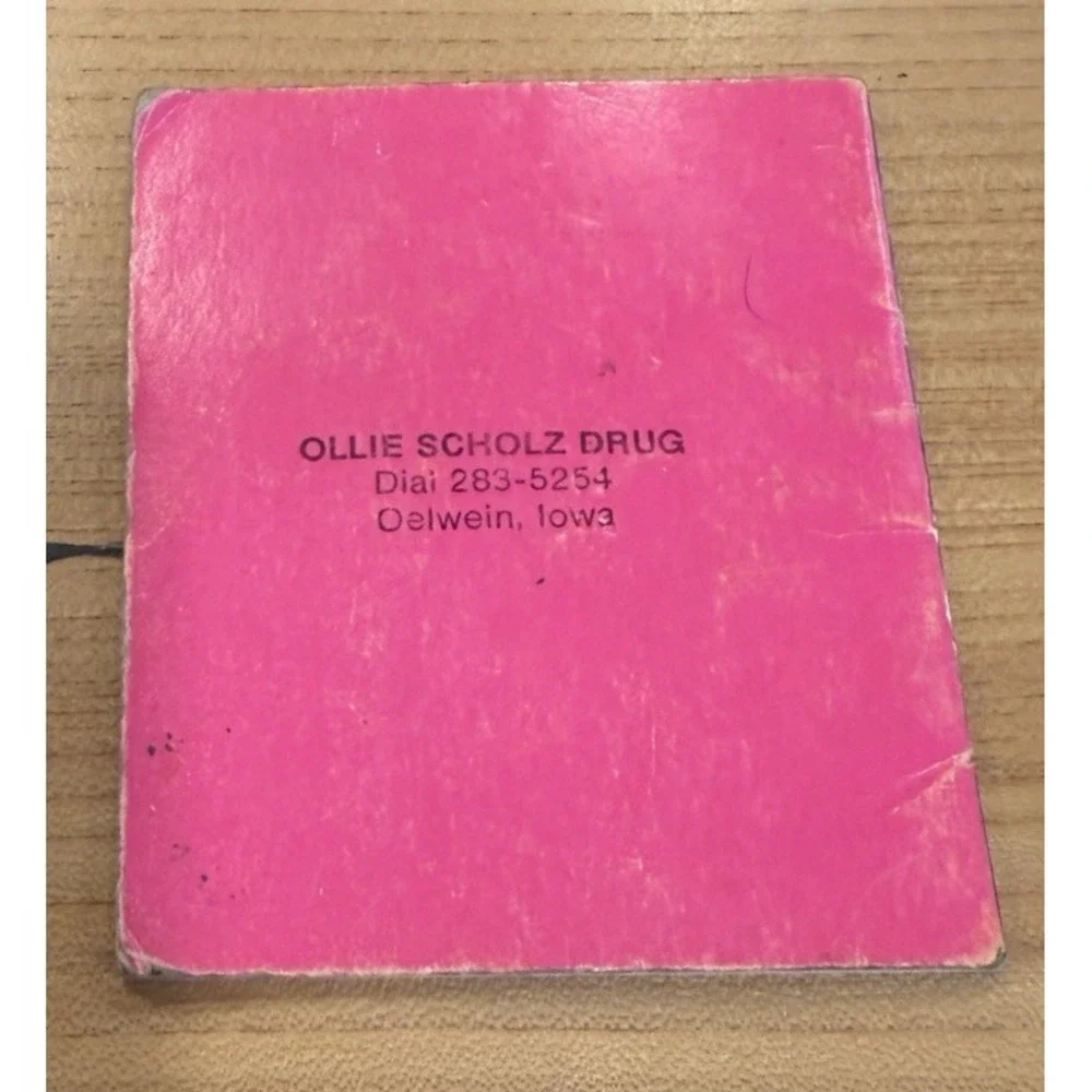 Ambassador 1972 Date Book Mini Calendar Floral Cover 3.25x4